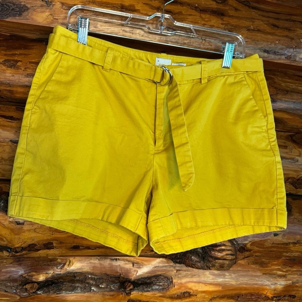 A New Day Belted Stretch Shorts Size 12